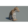 Rigged Leopard Cub 3D Model PROmax3D - 4