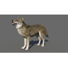 Red Wolf 3d Model Animated PROmax3D - 9