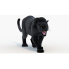 Black Panther Animated Fur 3d Model PROmax3D - 2