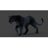 Black Panther Animated Fur 3d Model PROmax3D - 5