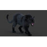 Black Panther Animated Fur 3d Model PROmax3D - 7