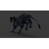 Black Panther Animated Fur 3d Model PROmax3D - 9
