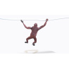Animated Female Orangutan 3D Model  - 10