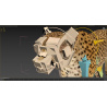 Cheetah 3D Model Animated Fur PROmax3D - 34