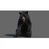 Black Bear Animated Fur Advanced 3D Model PROmax3D - 11