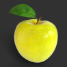 Yellow Apple 3d Model PROmax3D - 2