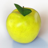 Yellow Apple 3d Model PROmax3D - 6