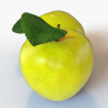 Yellow Apple 3d Model PROmax3D - 10